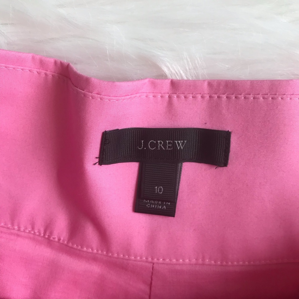 J. Crew Tie Waist Short in Cotton Poplin Pink - Picture 5 of 5